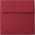 LUXPaper Square Invitation Envelopes | Peel & Press | 5" x 5" | Holiday Red | 60lb. Text | 50 Qty