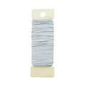 HAHIYO 22Gauge White 1Roll Total 38Yards(115Feet) Metal Floral Wire Flexible Paddle Wire Florist Wire Garden Wire for Crafts Christmas Wreaths Tree Flower Arrangement Bouquet Wrapping Wedding DIY