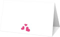 25 Pink Heart Place Cards for Table Seating, Cute Wedding Name Place Cards, Tent Card for Birthday Baby Shower Bridal Shower Reception Dinner Party Decorations -A27