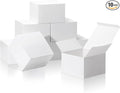 COTOPHER Small Gift Boxes 10 Pack 6x6x4 inches White Gift Boxes with Lids for Gifts, Crafting, Wedding Party Favor, Cupcake Box, Candy, Bridesmaids Proposal Box