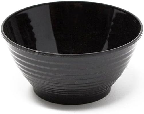 600 Pack 3 oz. Asian-Style Black Mini Plastic Bowl For Appetizer Bowls and Disposable Dessert Bowls Professional-Grade Recyclable Disposable Mini Dessert Cup for Appetizers CMJJ