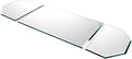 Plymor 36" x 12" Runner Set, 5mm Thick Beveled Glass Mirror, Pack of 2
