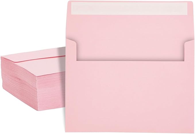 A7 Invitation Envelopes - Peel & Press - 24lb Heavy Duty Envelopes for Wedding Baby Shower Birthday Invitations - 5 1/4" x 7 1/4" (Pastel Blue, 25)