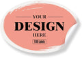 Custom Stickers Personalized Labels - Customized Stickers with Any Design Image Logo Text,Custom Thank You Label Stickers,Custom Stickers for Business Logo,100 Labels (Oval,6"x4")