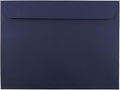JAM PAPER 9 x 12 Booklet Premium Envelopes - Navy Blue - 25/Pack