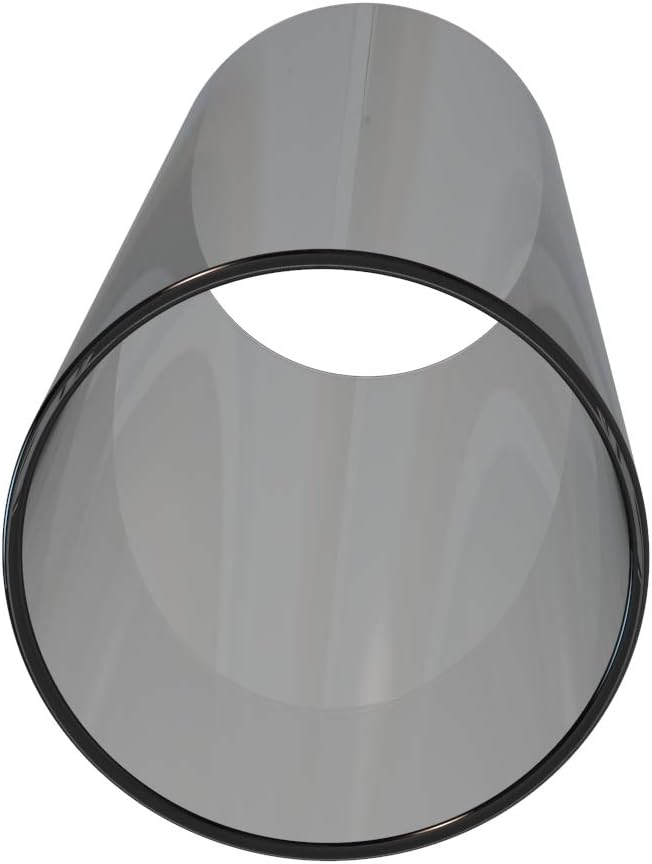 Electroplated Glass Hurricane Mirror Effect Cylinder Candle Holder Bottomless Glass Sleeve Lamp Shade Replacement (Grey,3X4)