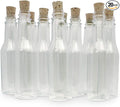 Plastic Bottles & Corks for Bottle Message Invitations, Announcements, DIY Craft, Party Favors & Sand Art - Clear Plastic (450 Bottles & Corks)