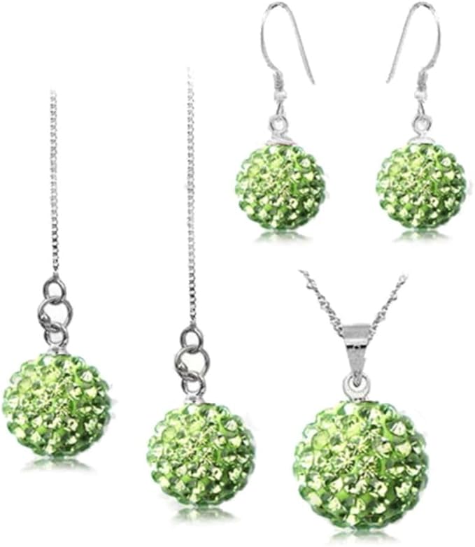 100pcs Adabele Grade A Suncatcher Crystal Rhinestone Pave Loose Beads 12mm Aquamarine Blue Polymer Clay Disco Ball Spacers Compatible with Shamballa All Craft Jewelry Making DB12-10