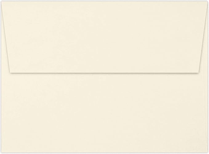 LUXPaper A7 Invitation Envelopes | Peel & Press | 5 1/4" x 7 1/4" | Natural | 80lb. Text | 30% Recycled | 500 Qty
