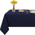 Fitable Square Tablecloth 60x60 inch Tablecloth Stain and Wrinkle Resistant Washable Polyester Table Cloth for Buffet Parties and Camping, Navy