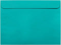 JAM PAPER 9 x 12 Booklet Colored Envelopes - Sea Blue Recycled - 25/Pack