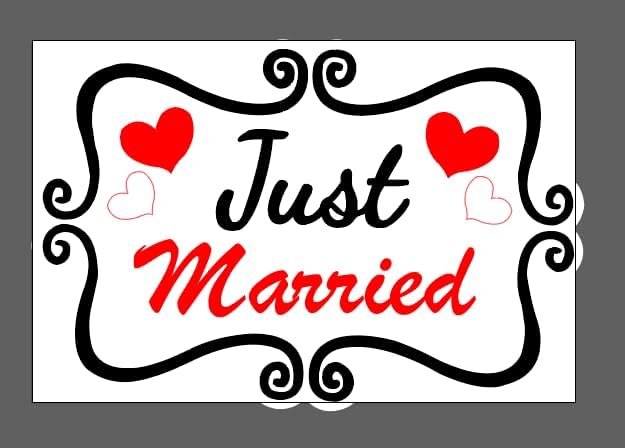 Just Married Car Magnet Set, Marry Me Magnetic Sign for Car Wedding Decoration White 4 PCS(2 Large 12 * 8 in + 2 Small 12 * 4 in)