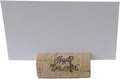 Wine Cork Place Card Holders Custom Cork Card Holder "Happily Ever After" set of 25 Includes Place Cards Escort Card Rustic Wine Cork Table Décor Wine Theme Vineyard Wedding Cork Placecard