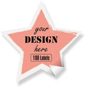 Custom Stickers Personalized Labels - Customized Stickers with Any Design Image Logo Text,Custom Thank You Label Stickers,Custom Stickers for Business Logo,100 Labels (Star,3"x3")