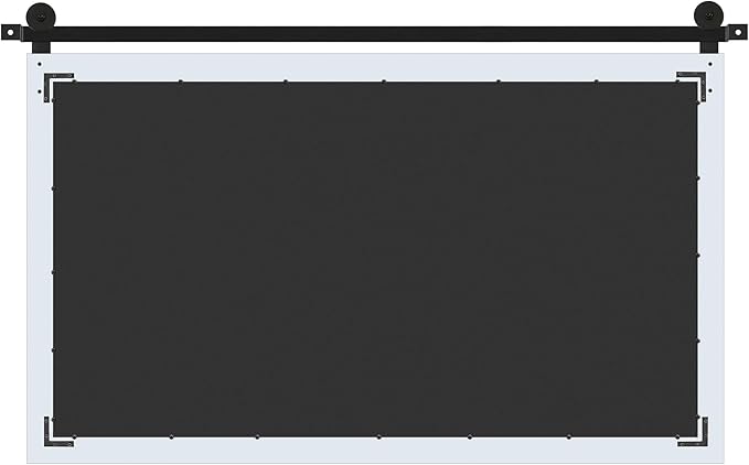 COGOOD Farmhouse Bathroom Mirror - 49 x 30 Large Rectangle Barn Door Mirror for Vanity, Bedroom, Living Room Wall Decor (Pure White)