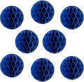 8pcs 10 inch Paper Honeycomb Balls Decorative Tissue Pom Poms Flower Art Hanging Balls for Birthday Wedding Nursery Baby Shower Home Decor (10inch, Royal Blue)