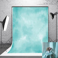 6x9ft Aqua Abstract Solid Photography Backdrops Gradient Portrait Photo Booth Background for Photographyer