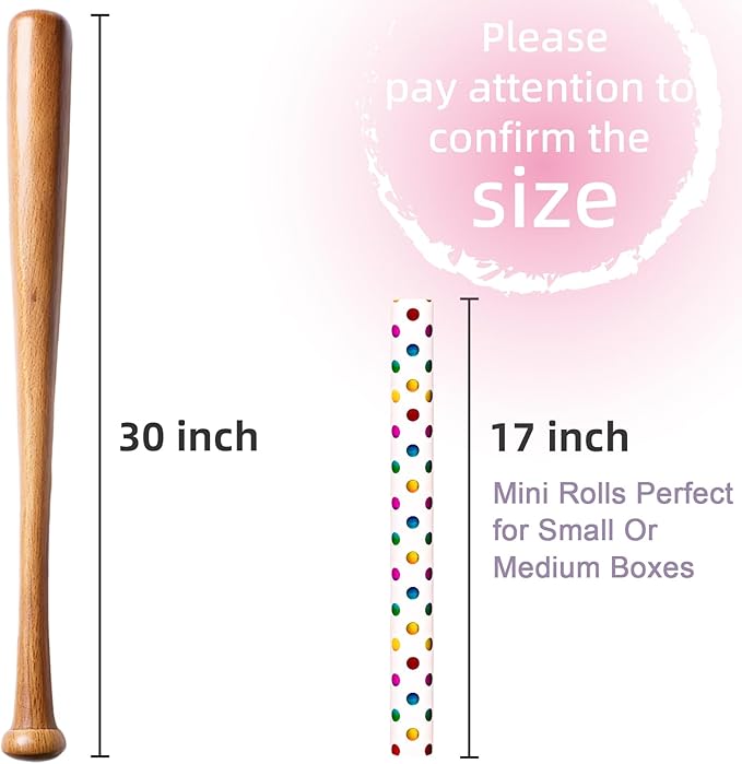 Yarcony Colorful Polka Dot Wrapping Paper Mini Roll, Gift Wrapping Paper, Rainbow Polka-Dot Gift Wrap for Present Packaing, Boys Girls Birthday, Party, Holidays, and Celebrations(17 Inch X 16.5 Feet)
