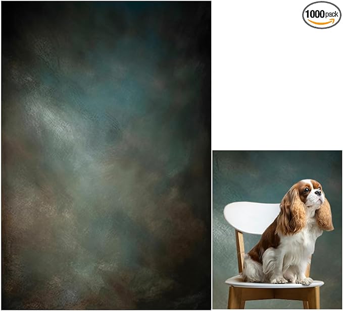 5x7ft Aqua Backdrops Portrait Backdrops for Photography Mottled Photo Background