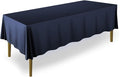 Lann's Linens - 10 Premium 70" x 120" Tablecloths for Wedding/Banquet/Restaurant - Rectangular Polyester Fabric Table Cloth - Navy Blue