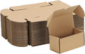MEBRUDY 4.6x2.2x2.2 Inches Small Shipping Boxes Pack of 50, Corrugated Cardboard Box for Mailer Mailing Packing