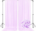 10 x 7 Feet Lavender Backdrop Curtain for Partie, Background Curtains for Photoshoot, Birthday, Wedding, Halloween, Thanksgiving, Christmas, New Year Party Decorations 5Ft x 7Ft, 2 Panels