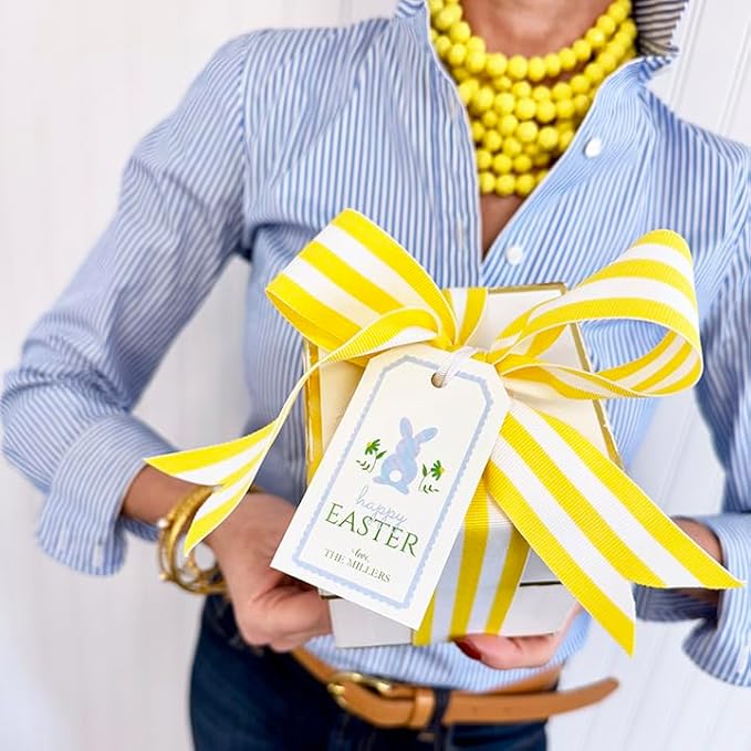 Personalized Gift Tags, Thank You Tags for Wedding Birthday Business Party Favors, Custom Hang Tags with Your Text and String, 2 X 3.75 Inch (Wreath Pattern 1)