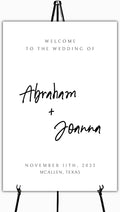 Wedding Welcome Sign, Wedding Welcome, Calligraphy Welcome sign