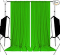 10ft x 8ft Green Screen Backdrop for Photography, High Density Backdrop Curtains, Backdrops for Photoshoot for Photography, Video Calls, Streaming, Gaming, Greenscreen Background, 5ft x 8ft, 2 Panels