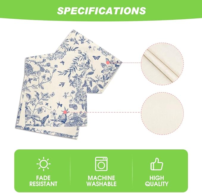 Artoid Mode Monochrome Sketch Birds and Flowers Spring Table Runner, Seasonal Summer Fall Kitchen Dining Table Decoration for Home Party Decor 13x72 Inch
