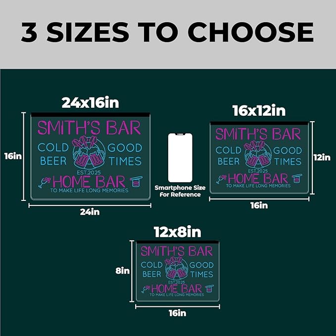 Personalized Pool & Patio Neon Sign, Custom LED Wall Light for Backyard Decor, Outdoor Bar Sign, Relaxing Vibes Gift for Homeowners