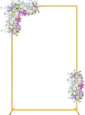 6.6FT x 4FT Wedding Arch Backdrop Gold Square Backdrop Stand Metal Balloon Arch Stand Rectangular Frame for Birthday Party Baby Shower Anniversary Decoration