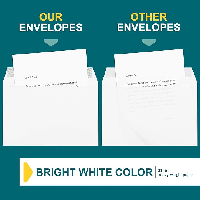 6x9 Booklet Envelopes - 100 Pack - Self Seal White Letter Mailing Envelopes With Peel & Seal Closure - Open-Side, 28 Lb Paper - Plain for Business and Personal Use