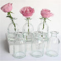 Bud Vases Set of 6 Small Glass Vase for Flowers, Clear Vase Set for Wedding Decor, Home Decorative Vases for Table Shelf, Mini Bud Vases in Bulk 2.85"X 5.4"