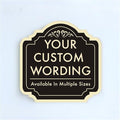 Custom Decorative Outdoor Metal Signs, Personalized Aluminum Sign - Waterproof, 18x18 In Black Charcoal