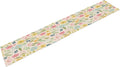 Floral Table Runner, Boho Style Watercolor Flower Green Leaf Plant Rectangle Table Decoration for Dining, Party, Holiday,13in（33cm） W * 60in（152cm） L
