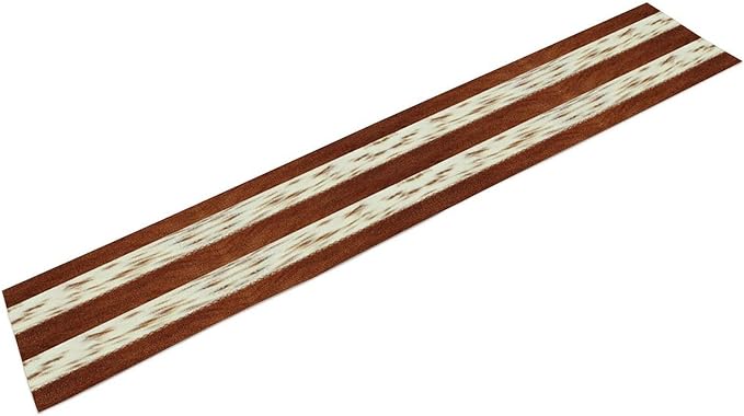 Cow Patchwork Print Table Runner, Brown Country Farm Animal Fur Skin Farm Safari Wildlife Pattern Table Runner for Dinner Dinning Home Kitchen Living Room Party Holidays Setting, 13x70 Inch
