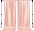 AK TRADING CO. 10 feet x 10 feet Polyester Backdrop Drapes Curtains Panels with Rod Pockets - Wedding Ceremony Party Home Window Decorations - Blush Pink (DRAPE-5x10-BLUSH) (Pack of 24)
