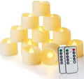 Homemory 24pcs Remote Timer LED Tea Lights Candles, 400+Hours Flickering Flameless Battery Operated Votive Candles for Tabletop Lighting, Centerpieces Decor, Holiday Decor