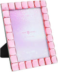 Isaac Jacobs Decorative Sparkling Light Pink Jewel Picture Frame, Photo Display & Home Décor (5x7, Light Pink)