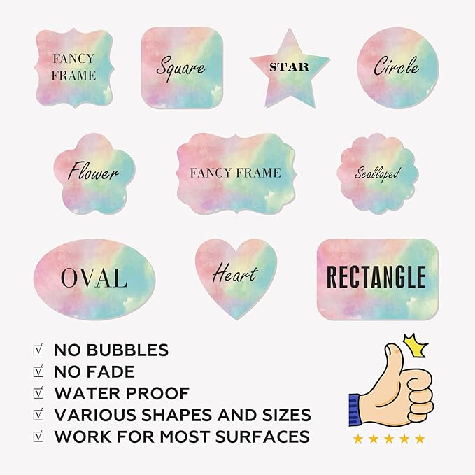 Custom Personalized Labels - Oval Stickers With Any Design, Image, Logo, Text for Business, Thank You Labels, 100 Count (3"x1")