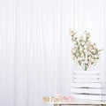 ShinyBeauty Sequin Backdrop White 4x8FT Sequin Fabric Backdrop Shimmer for Photograph Wedding,8FT White Glitter Curtain for Baby Birthday Background