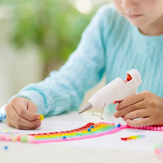 HARFINGTON 10pcs Hot Glue Sticks 0.43" Dia x 7.87" Long EVA Mini Hot Melt Adhesive Glue Stick for Hot Melt Gun Wood Plastic Glass Flowers Fabrics Foam, Red
