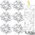 100 PCS Artificial Floating Beads for Centerpieces Vases, Silver 8+3mm String Beads for Wedding Party Faux Pearl String for Decorating, String Pearls for Crafts Vase Filler