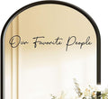 Our Favorite People Seating Chart Decal Wedding Seating Chart Header Decal for Mirror Our Favorite People Welcome Sign Wedding Welcome Vinyl (Black, Width 20")