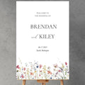 Spring Wildflower Wedding Welcome Signs, Welcome Sign Wedding, Customized Wedding Welcome Sign, Custom Wedding Welcome Sign