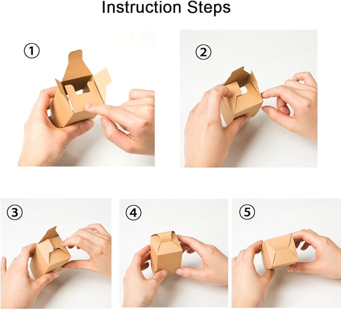 AWELL Gold Gift Candy Box Bulk 2x2x2 inch Small Party Favor Box, Gold Glitter, Pack of 50