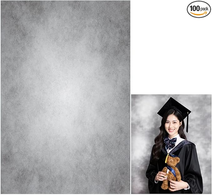 8x16ft Gray Abstract Photography Backdrops Grey Portrait Photo Studio Prop Background for Photographyer Ash Texture Backdrop for Party