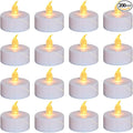 Tea Lights, 200PACK Flameless LED Tea Lights Candles, Flickering WarmYellow, 200 Hours Battery-Powered Tea Light, Ideal Party, Wedding, Birthday, Gifts Home Decoration