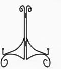 Plate Stand for Display with Hinged Folding Design, 6 Inch Picture Stands for Tables, Small Easels for Displaying Book, Art Piece, Photo and Platter, 6’’ Black